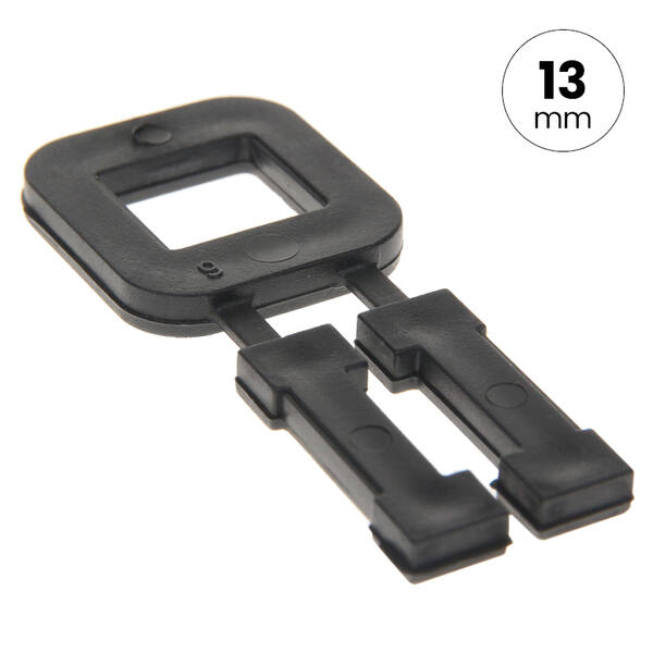 Kunststof gesp 13mm 3,7 mm zwart