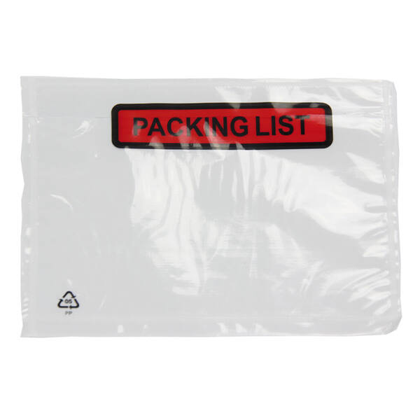 Packlist A6 inw. 165x122mm PACKING LIST
