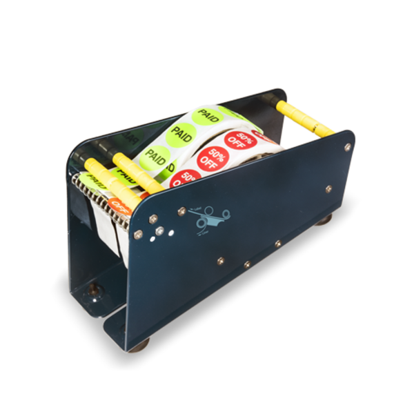 Labeldispenser 1-vaks metaal 75mm
