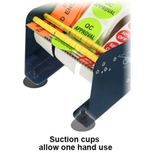 Labeldispenser 1-vaks metaal 75mm