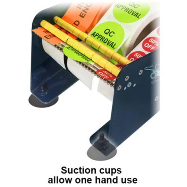 Metalen labeldispenser 115mm 2-vaks