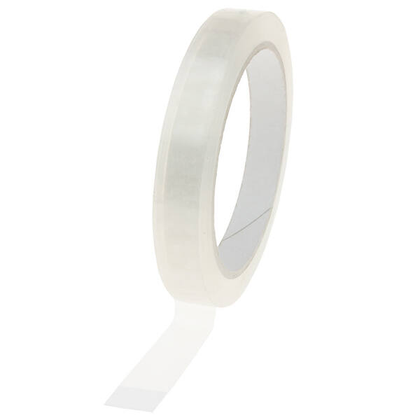 Tape PP acryl 15mm x 66m transparant low noise