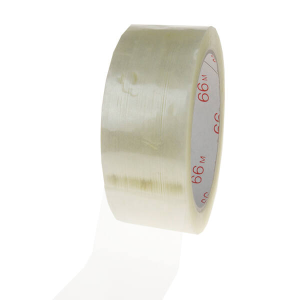 PP tape 28my 38/66 hotmelt transparant noise