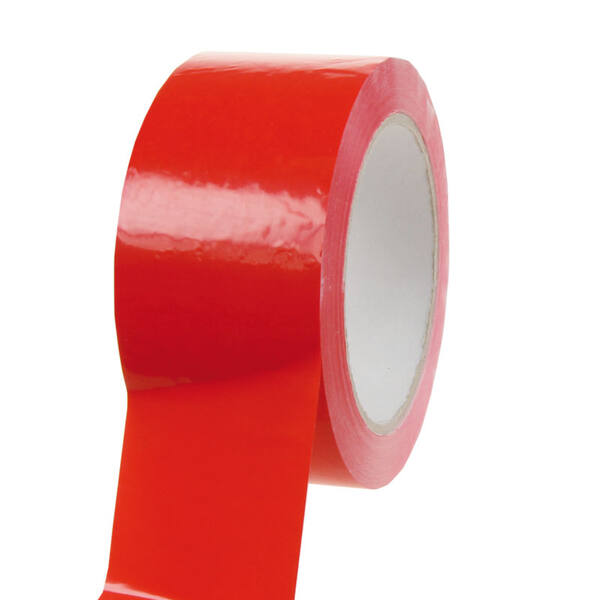 PVC tape 50/66 solvent rood (per 6 rollen)