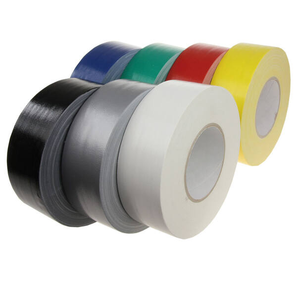 Duct tape 50/50 zwart lijmrest vrij