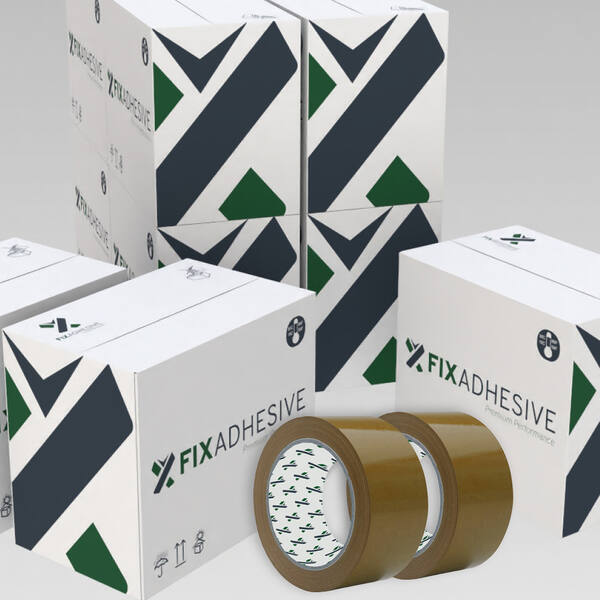 FIX5000 - PVC solvent tape 32my 48/66 bruin