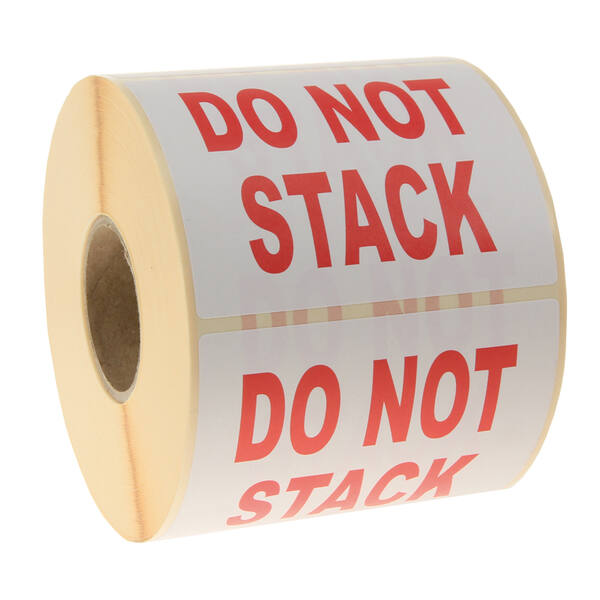 Etiketten 98x79mm wit 'Do not stack'