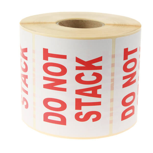 Etiketten 98x79mm wit 'Do not stack'