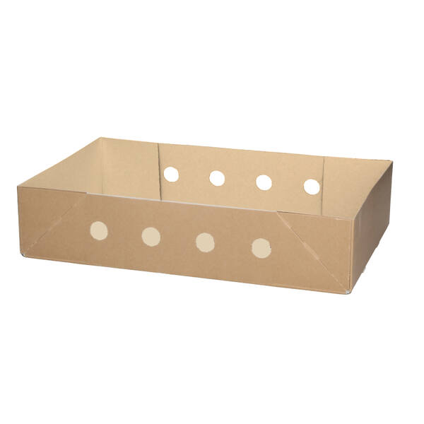 Paraatdozen bodem met vriesgaten kraft bruin/bruin 1.000 gram 575 x 375 x 110mm