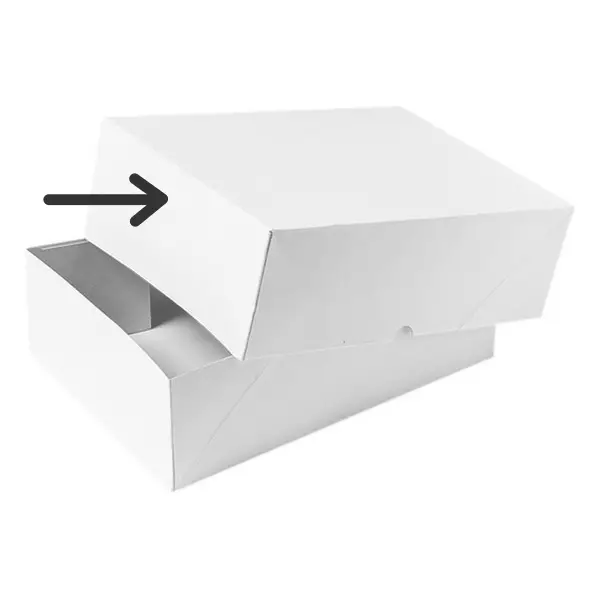 Paraatdozen deksel A4 kraft grijs/wit 700 gram 305 x 215 x 100mm