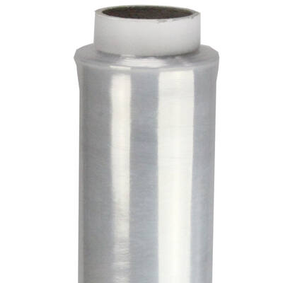 Handwikkelfolie 8 my 43cm x 600mtr Prestretch transparant