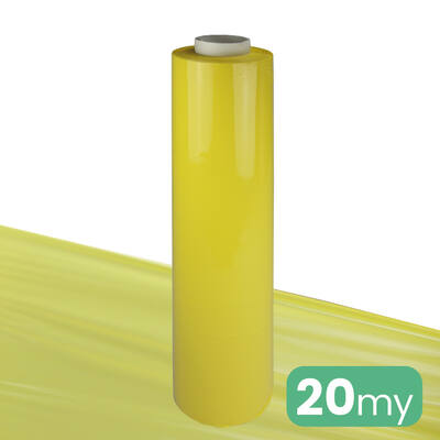 Handwikkelfolie 23my 50cm 270m geel