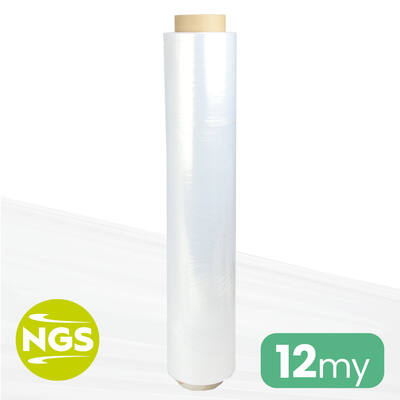 Handwikkelfolie 12my 50cm x 300mtr New Generation transparant