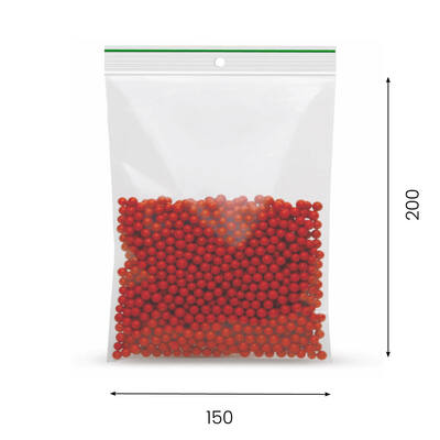 Gripzakken 150x200 mm 50 my transparant
