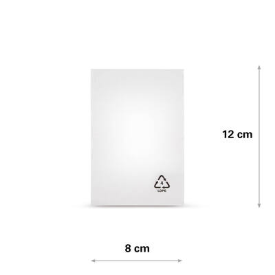 LDPE zak 50my 8x12cm transparant