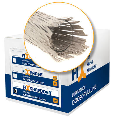 FIX-shredder opvulmateriaal kant en klare karton-shreddermatjes bruin