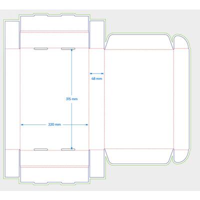 Postbox FEFCO 0427 315x220x48mm EG wit