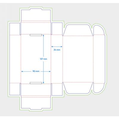Postbox FEFCO 0427 137x90x34mm EG wit