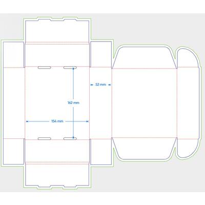 Postbox FEFCO 0427 162x154x52mm EG wit