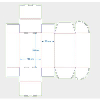 Postbox FEFCO 0427 205x130x80mm EG bruin