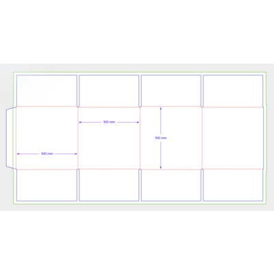 Amerikaanse vouwdozen FEFCO 0201 100x100x100mm B-golf bruin FSC