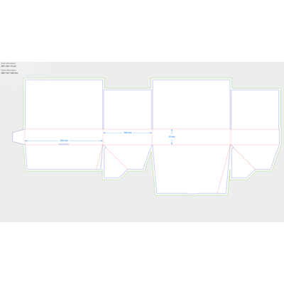 Verzendbox FEFCO 0703 S5 225x140x41mm EG bruin tearstrip en kleefstrip