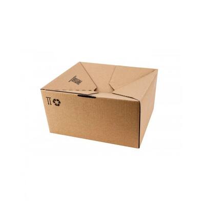 Verzendbox 32 304x216x130-220mm EG bruin autolock + plakstrip