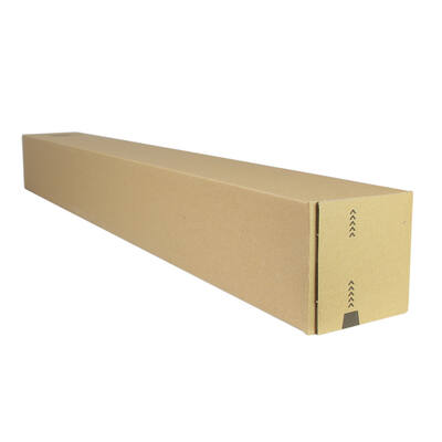 Longbox 860x105x105mm bruin A0 met plakstrip