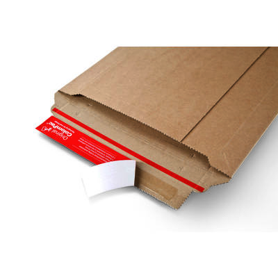 CP 010.02 Kartonnen verzendenvelop 185 x 270 x -50mm bruin EG + ZK KLep