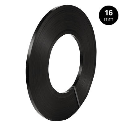 Staalband 16mm 0,5 EV zwart gelakt