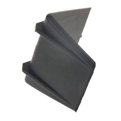 Kunststof beschermhoek 45 x 30 mm zwart