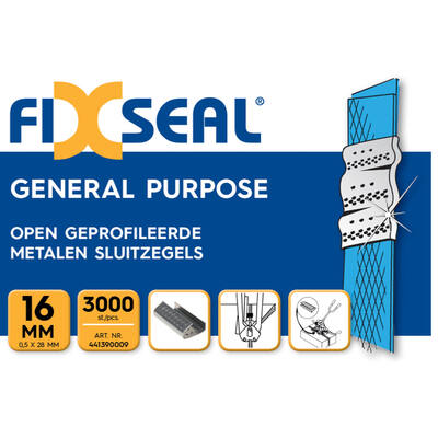 Sluitzegels FIXSEAL 16mm open geprof