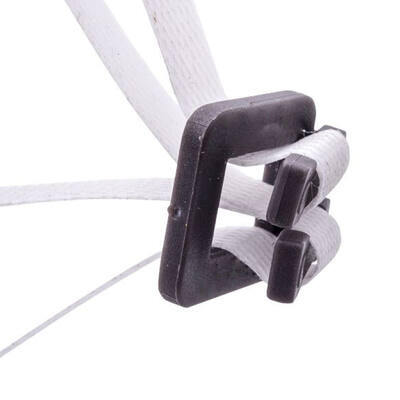 Kunststof gesp FIXCLIP 16mm transparant+ grip