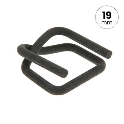 Metalen gesp FIXCLIP(BF-6) gefosfateerd 19mm 4mm draad