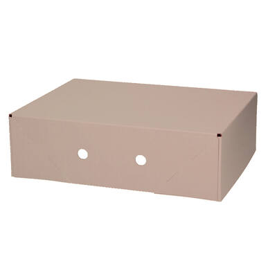 Paraatdozen deksel met vriesgaten kraft wit/bruin buiten 800 gram 582 x 382 x 110mm